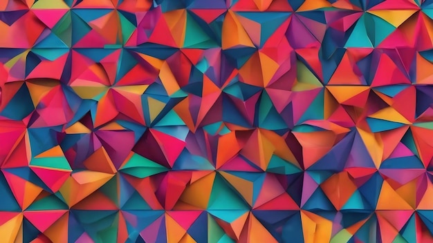 A seamless pattern with geometric shapes and colors