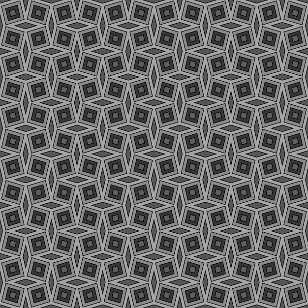 A seamless pattern with gray and white diamonds.