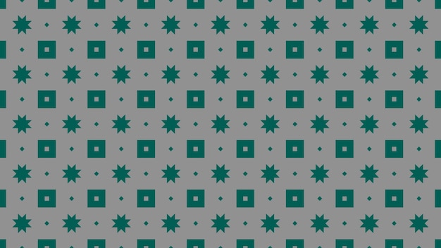 seamless pattern with a green and blue diamond on a gray background.