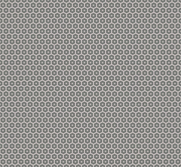 A seamless pattern with a hexagon pattern.