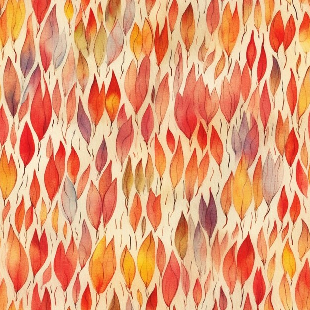 A seamless pattern with leaves.