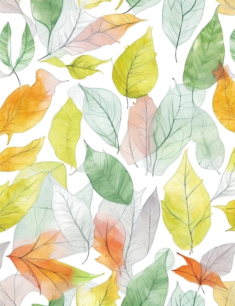 シームレスな葉のパターン