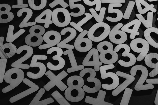 Seamless pattern with numbers.