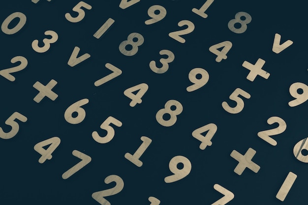 Seamless pattern with numbers