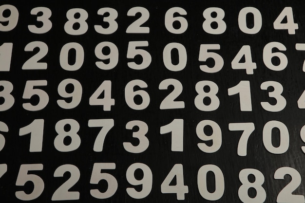 Photo seamless pattern with numbers.