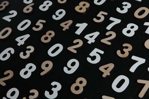 Seamless pattern with numbers.