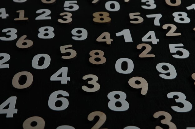 Seamless pattern with numbers.