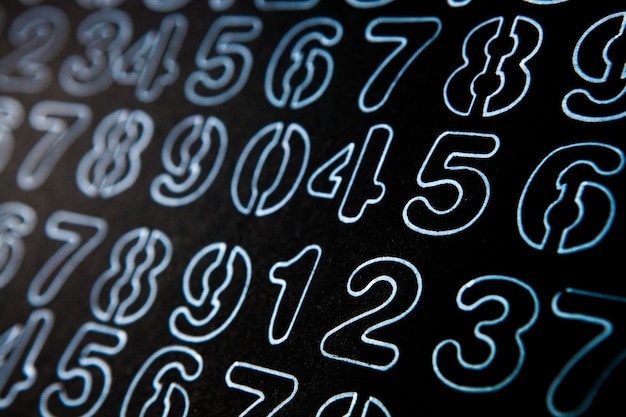 seamless pattern with numbers