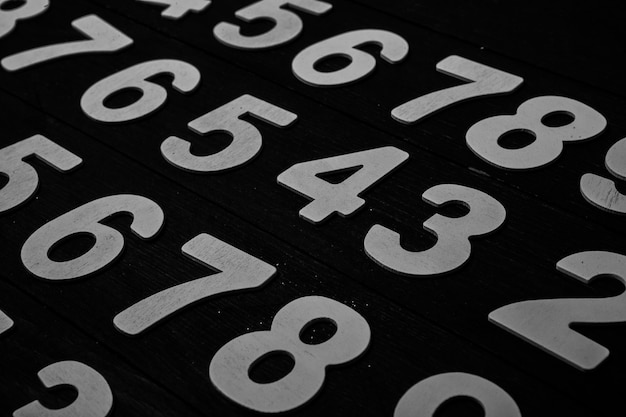 Seamless pattern with numbers