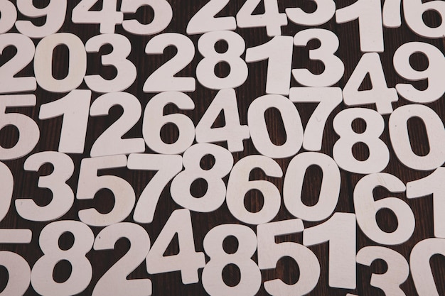 Seamless pattern with numbers