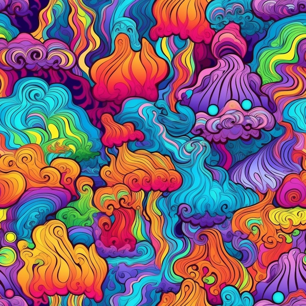 psychedelic drawing patterns