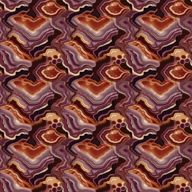 A seamless pattern with purple and orange colors.