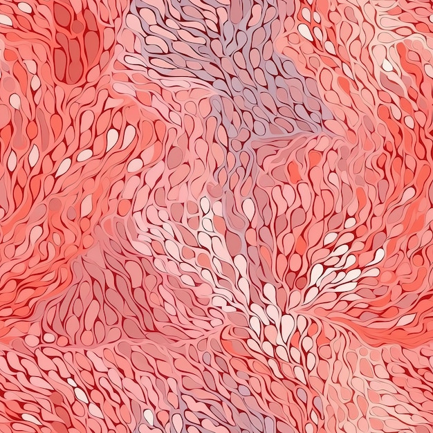 Photo a seamless pattern with a red and pink swirls.