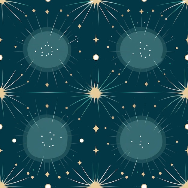 Seamless pattern with stars and the words smile on a dark background