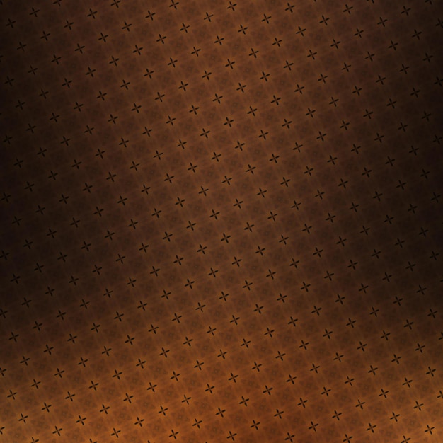 Seamless pattern with stylized stars on a brown background