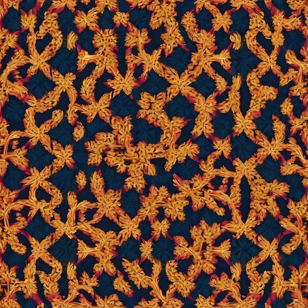 Seamless pattern with symmetrical background ornament kaleidoscope