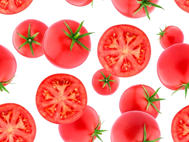 Seamless pattern with tomatoes