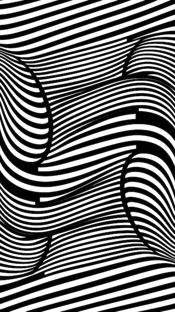seamless pattern with twisted lines vector linear tiling background wallpaper