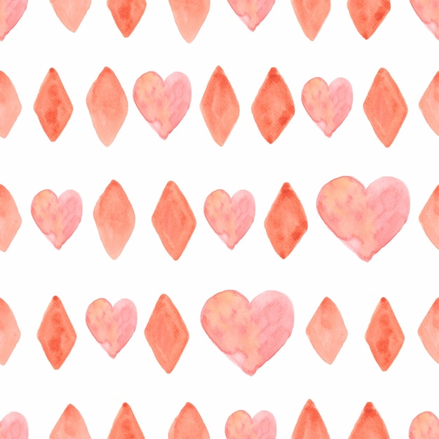 Watercolor hearts patterns set. Pastel heart Neutral Beige and Rose digital  paper By Peace_Shop