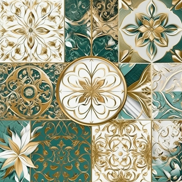 Seamless_patterns_exquisite_floral_gold