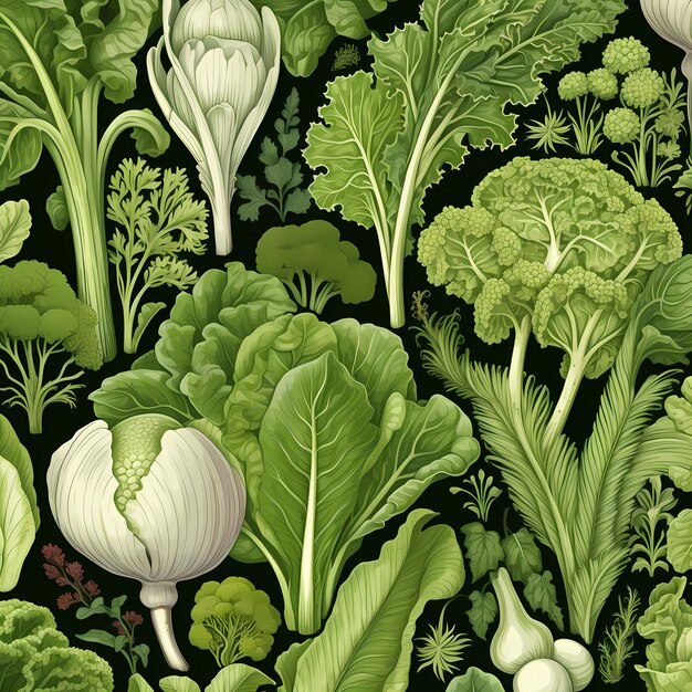 seamless_patterns_of_vegetables (野菜のシームレス・パターン)