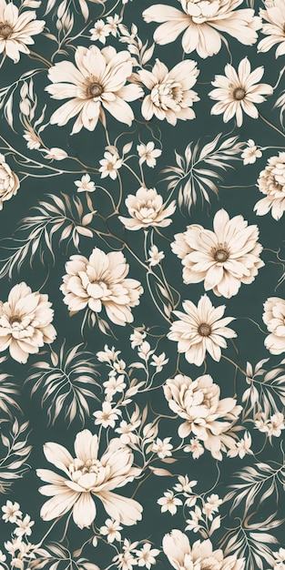 Seamless patterns repeating patterns design fabric art flat illustrationrealistic flowers rose
