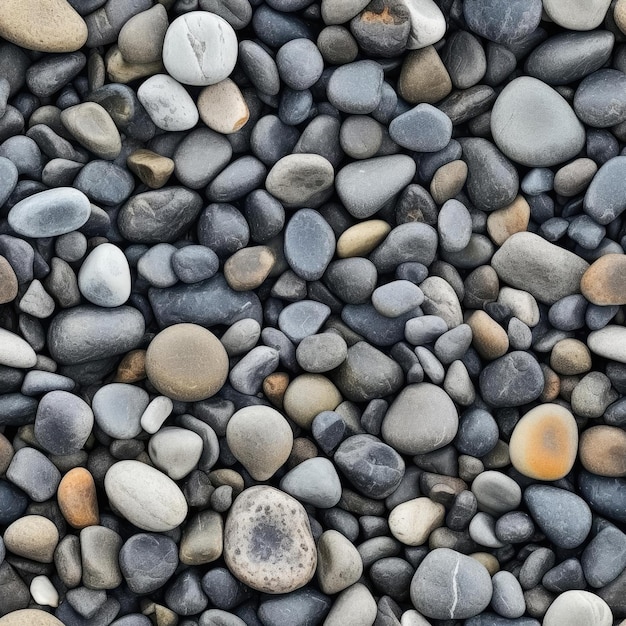 Photo seamless pebble beach texture