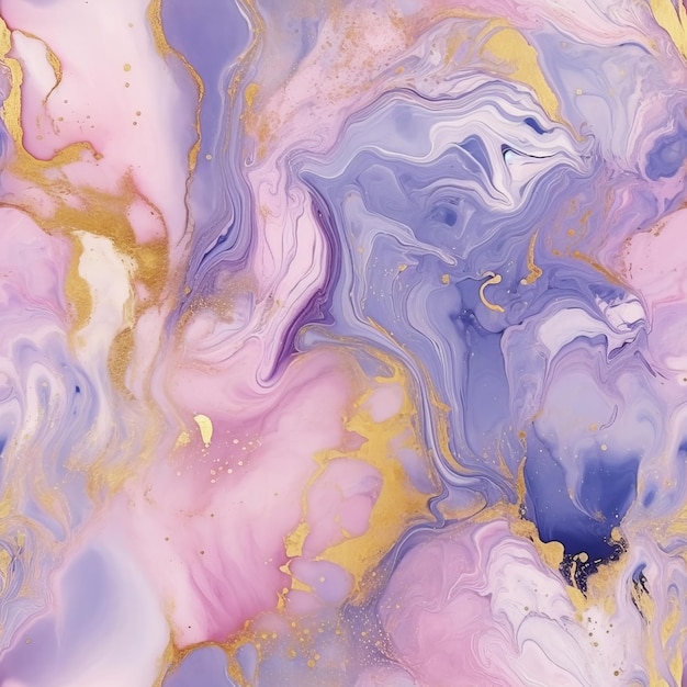 Seamless Pink Blue and Yellow Marble Texture