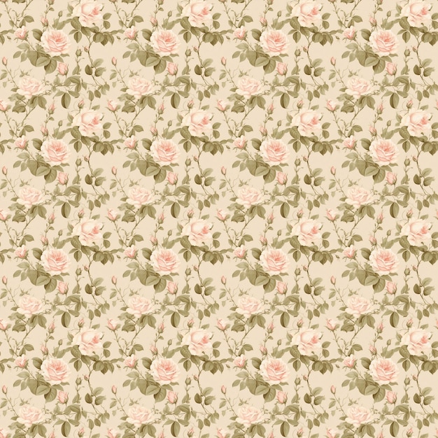 Photo seamless pink flower pattern