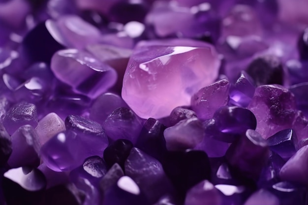 Seamless purple stones background