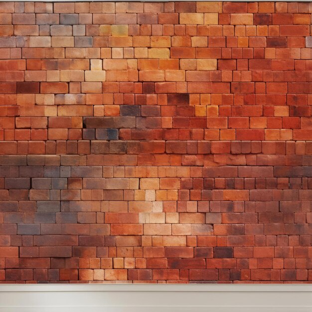 Seamless red brick wall