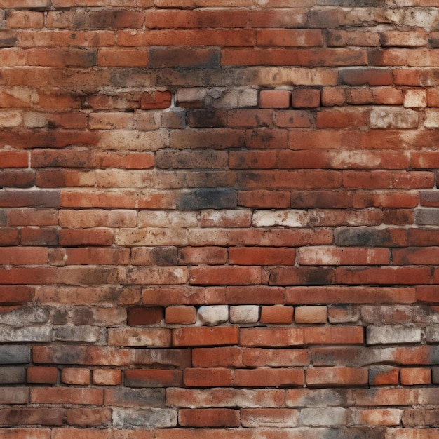 Seamless red brick wall