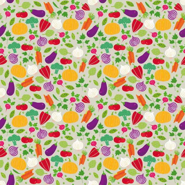 Photo seamless repeat vegetables