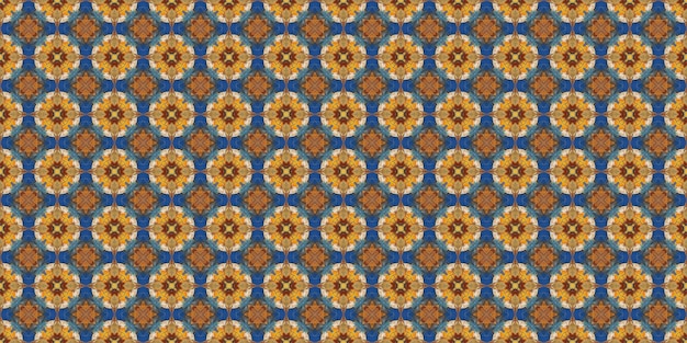 Seamless Repeatable Abstract Geometric Pattern Aztec Style