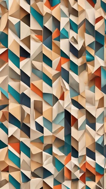 Seamless repeatable abstract geometric pattern with beige background