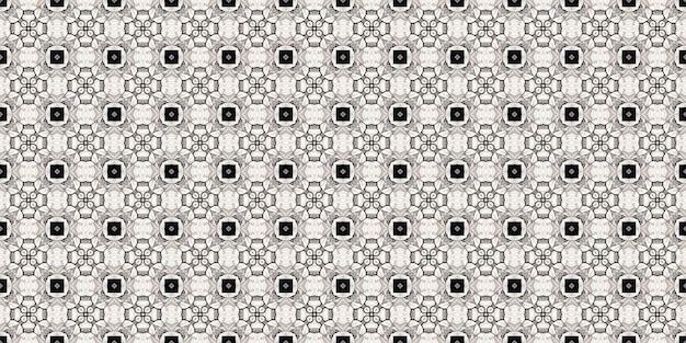 Seamless Repeatable Abstract Geometric Pattern With Black and White Colors