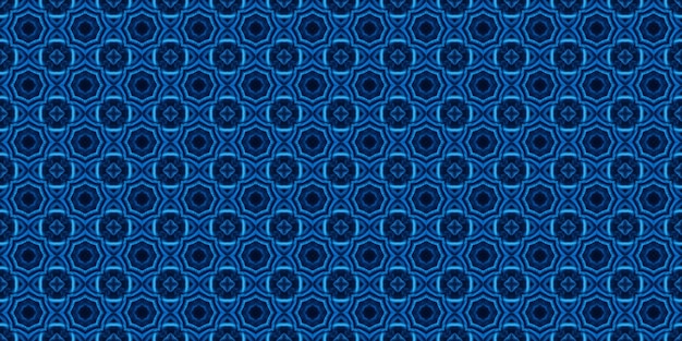 Photo seamless repeatable abstract geometric pattern with blue colors