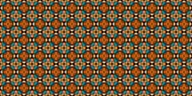 Seamless Repeatable Abstract Geometric Pattern