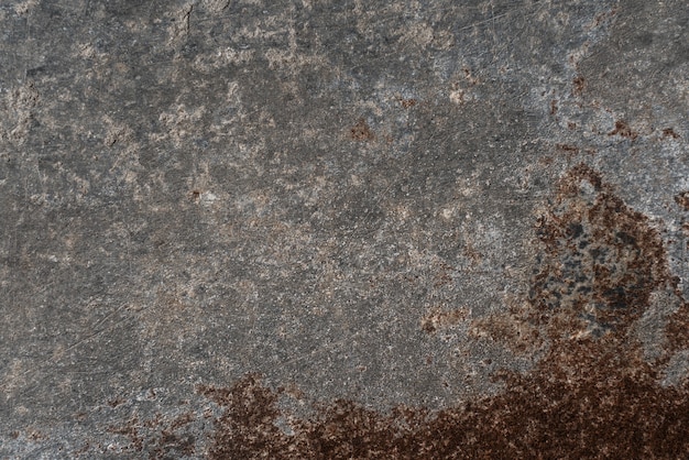 매끄럽고 녹슨 빈티지 금속 배경 질감 철 오래된 녹 그루지 철강 금속 더러운 갈색 벽. 스톡 사진