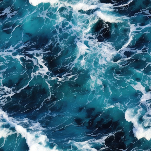 Seamless seawater texture with foam