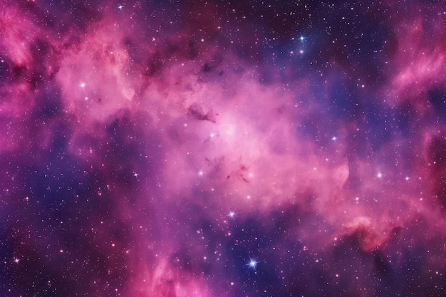Бесшовная космическая текстура фона Звезды в ночи, генеративный AI