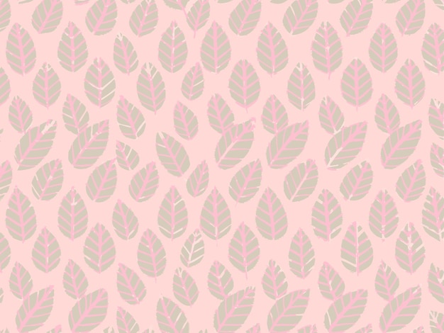 seamless spring leaf pattern