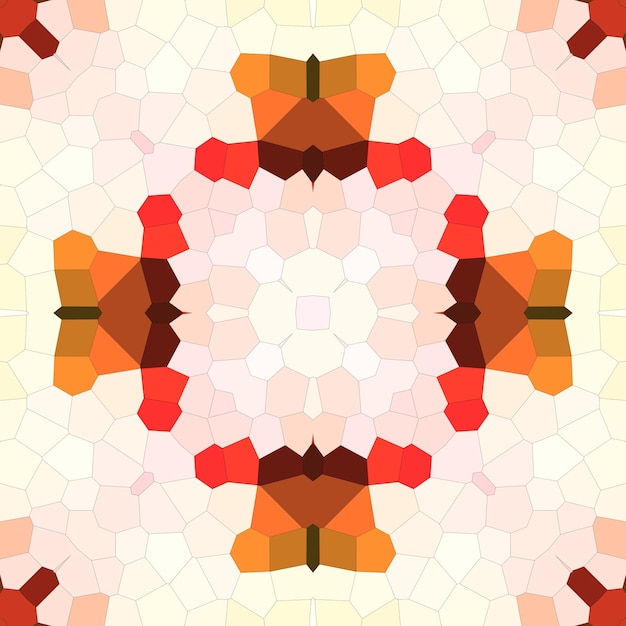 シームレスな正方形のモザイク パターン 抽象的な万華鏡の背景