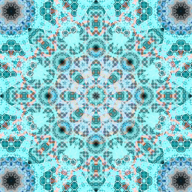 Seamless square pattern texture Art pattern Kaleidoscope