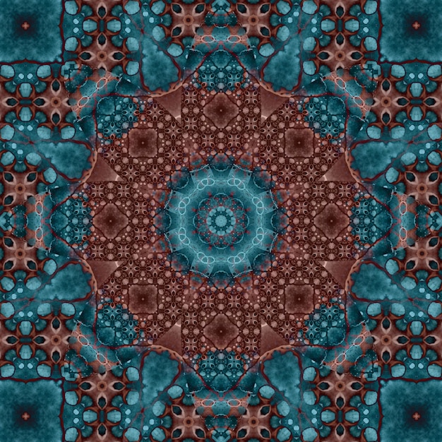 Seamless square pattern texture Art pattern Kaleidoscope