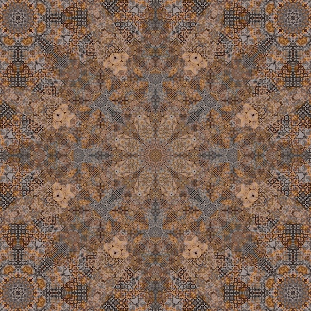 Seamless square pattern texture Art pattern Kaleidoscope