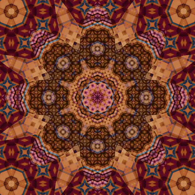 Seamless square pattern texture Art pattern Kaleidoscope