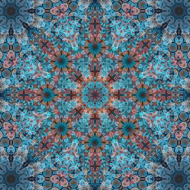 Foto texture a disegno quadrato senza cuciture disegno artistico kaleidoscopio