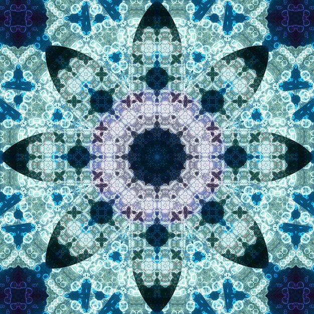 Фото Текстура беспрепятственного квадратного узора художественный узор калейдоскоп