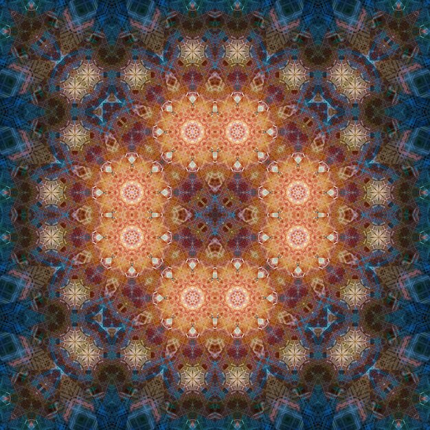 Foto seamless square symmetrical pattern art texture mandala